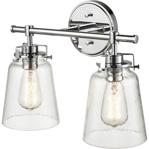 Amberose 2 Light 16 inch Chrome Vanity Light Wall Light